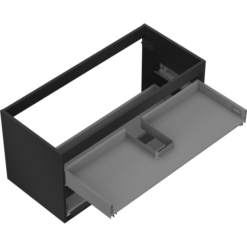 Mexen Box-A korpus skříňky pod umyvadlo 100 cm, 2 zásuvky, černý mat - 91AX0-1000-470-2-71
