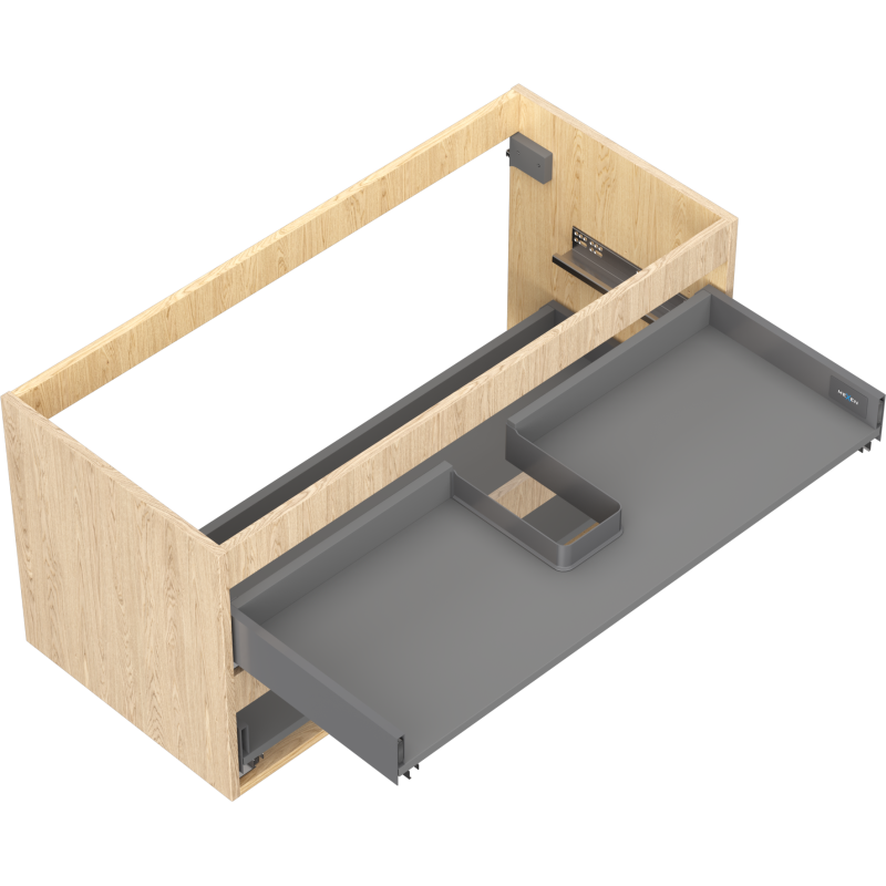 Mexen Box-A korpus skříňky pod umyvadlo 100 cm, 2 zásuvky, dub - 91AX0-1000-470-2-81