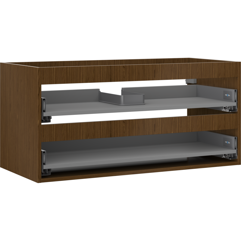 Mexen Box-A skříňka pod umyvadlo 100 cm, 2 zásuvky, ořech - 91AX0-1000-470-2-86