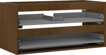 Mexen Box-A skříňka pod umyvadlo 100 cm, 2 zásuvky, ořech - 91AX0-1000-470-2-86