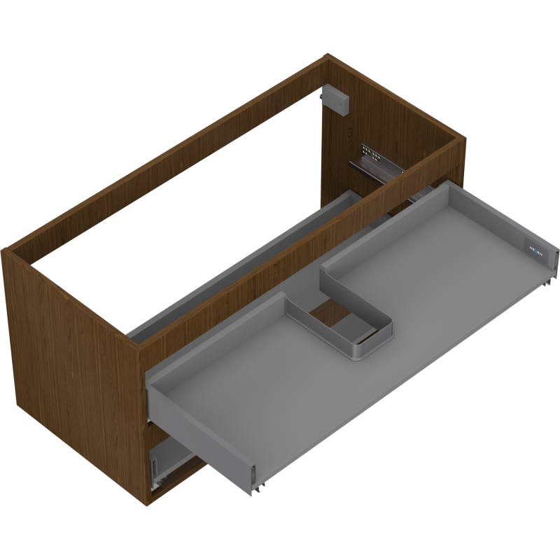 Mexen Box-A skříňka pod umyvadlo 100 cm, 2 zásuvky, ořech - 91AX0-1000-470-2-86