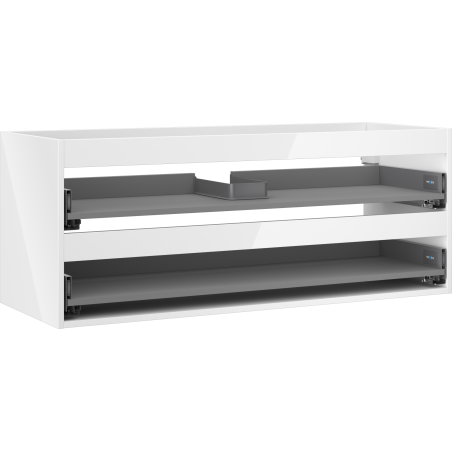 Mexen Box-A korpus skříňky pod umyvadlo 120 cm, 2 zásuvky, bílý lesk - 91AX0-1200-470-2-00