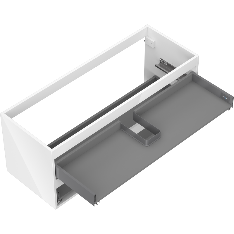 Mexen Box-A korpus skříňky pod umyvadlo 120 cm, 2 zásuvky, bílý lesk - 91AX0-1200-470-2-00