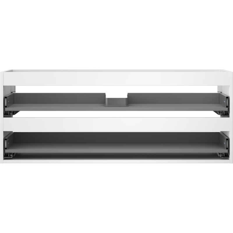 Mexen Box-A korpus závěsné skříňky pod umyvadlo 120 cm, 2 zásuvky, bílý mat - 91AX0-1200-470-2-01