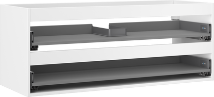 Mexen Box-A korpus závěsné skříňky pod umyvadlo 120 cm, 2 zásuvky, bílý mat - 91AX0-1200-470-2-01