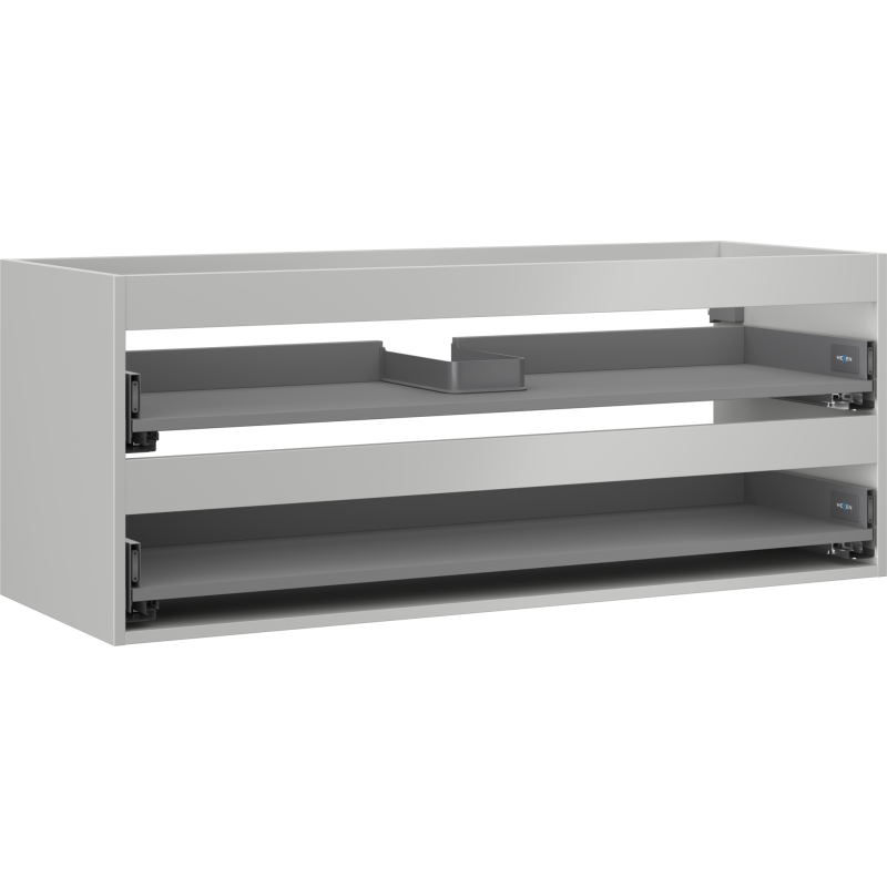 Mexen Box-A korpus skříňky pod umyvadlo 120 cm, 2 zásuvky, šedý mat - 91AX0-1200-470-2-62