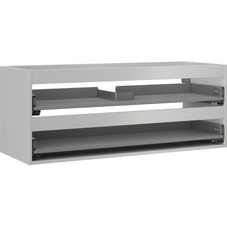 Mexen Box-A korpus skříňky pod umyvadlo 120 cm, 2 zásuvky, šedý mat - 91AX0-1200-470-2-62