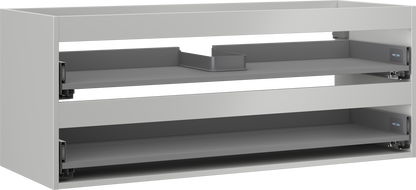Mexen Box-A korpus skříňky pod umyvadlo 120 cm, 2 zásuvky, šedý mat - 91AX0-1200-470-2-62