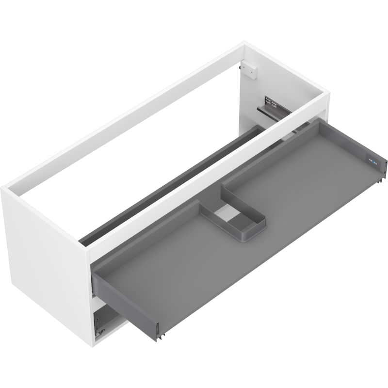 Mexen Box-A korpus závěsné skříňky pod umyvadlo 120 cm, 2 zásuvky, bílý mat - 91AX0-1200-470-2-01