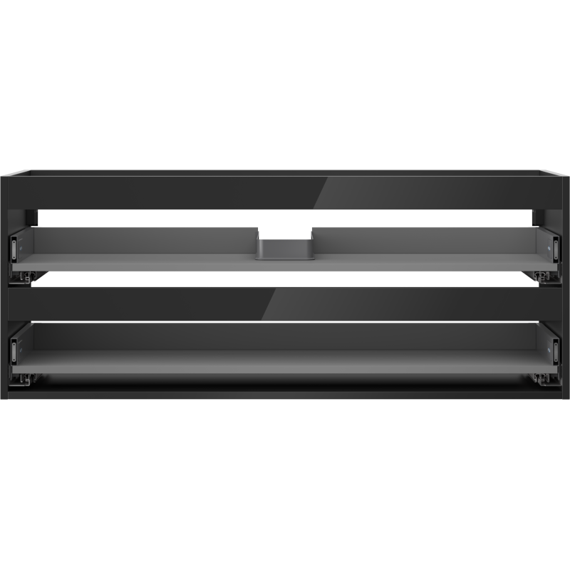 Mexen Box-A korpus skříňky pod umyvadlo 120 cm, 2 zásuvky, černý lesk - 91AX0-1200-470-2-70