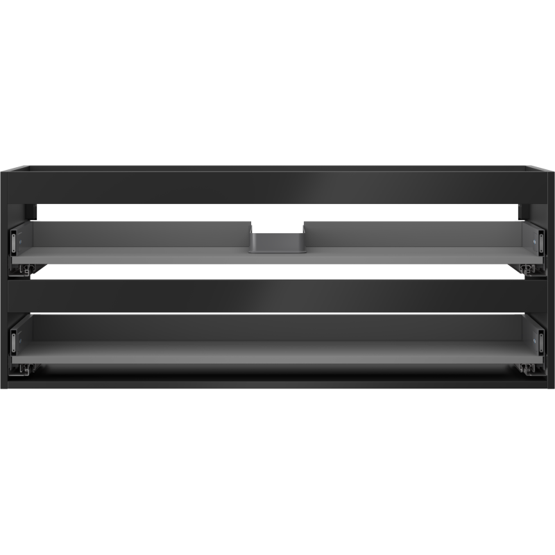 Mexen Box-A korpus skříňky pod umyvadlo 120 cm, 2 zásuvky, černý mat - 91AX0-1200-470-2-71