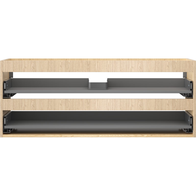 Mexen Box-A korpus skříňky pod umyvadlo 120 cm, 2 zásuvky, dub - 91AX0-1200-470-2-81