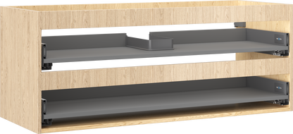 Mexen Box-A korpus skříňky pod umyvadlo 120 cm, 2 zásuvky, dub - 91AX0-1200-470-2-81