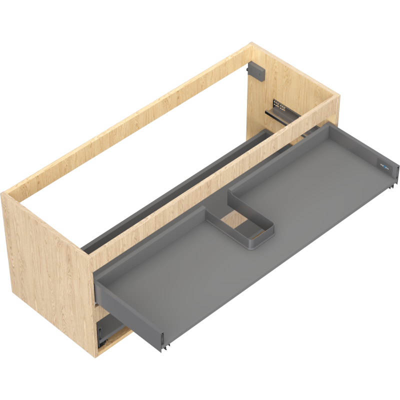Mexen Box-A korpus skříňky pod umyvadlo 120 cm, 2 zásuvky, dub - 91AX0-1200-470-2-81