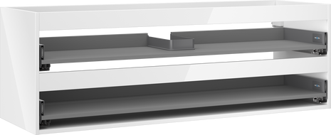 Mexen Box-A korpus skříňky pod umyvadlovou desku 140 cm, 2 zásuvky, bílý lesk - 91AX0-1400-470-2-00