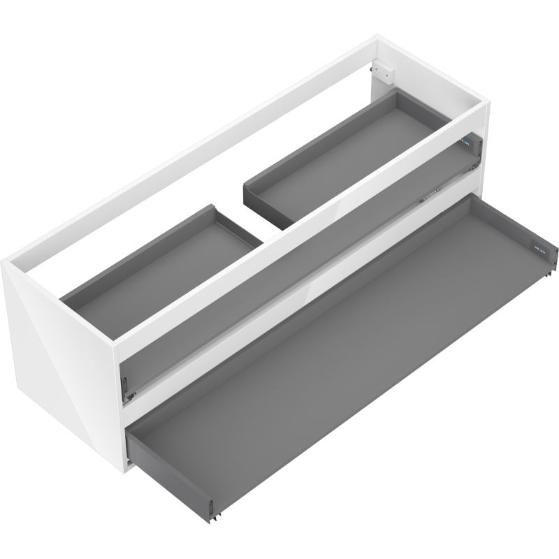 Mexen Box-A korpus skříňky pod umyvadlovou desku 140 cm, 2 zásuvky, bílý lesk - 91AX0-1400-470-2-00
