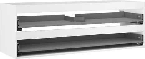 Mexen Box-A korpus skříňky pod umyvadlo 140 cm, 2 zásuvky, bílý mat - 91AX0-1400-470-2-01
