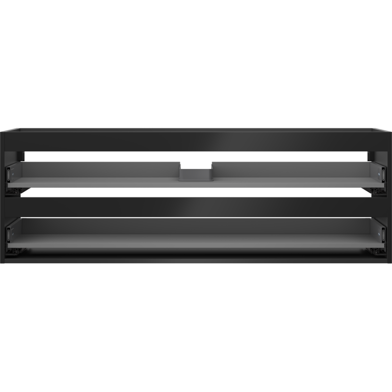 Mexen Box-A korpus skříňky pod umyvadlo 140 cm, 2 zásuvky, černý mat - 91AX0-1400-470-2-71