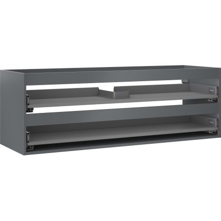 Mexen Box-A korpus skříňky pod umyvadlo 140 cm, 2 zásuvky, grafit mat - 91AX0-1400-470-2-66