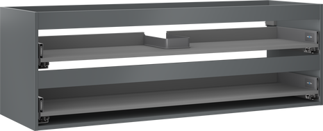 Mexen Box-A korpus skříňky pod umyvadlo 140 cm, 2 zásuvky, grafit mat - 91AX0-1400-470-2-66