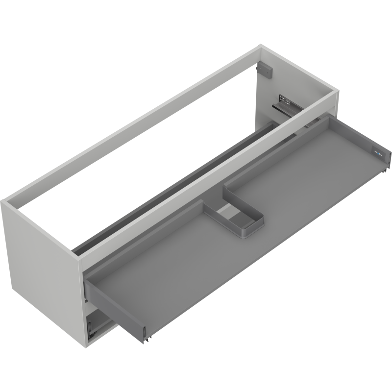 Mexen Box-A korpus skříňky pod umyvadlo 140 cm, 2 zásuvky, šedá mat - 91AX0-1400-470-2-62