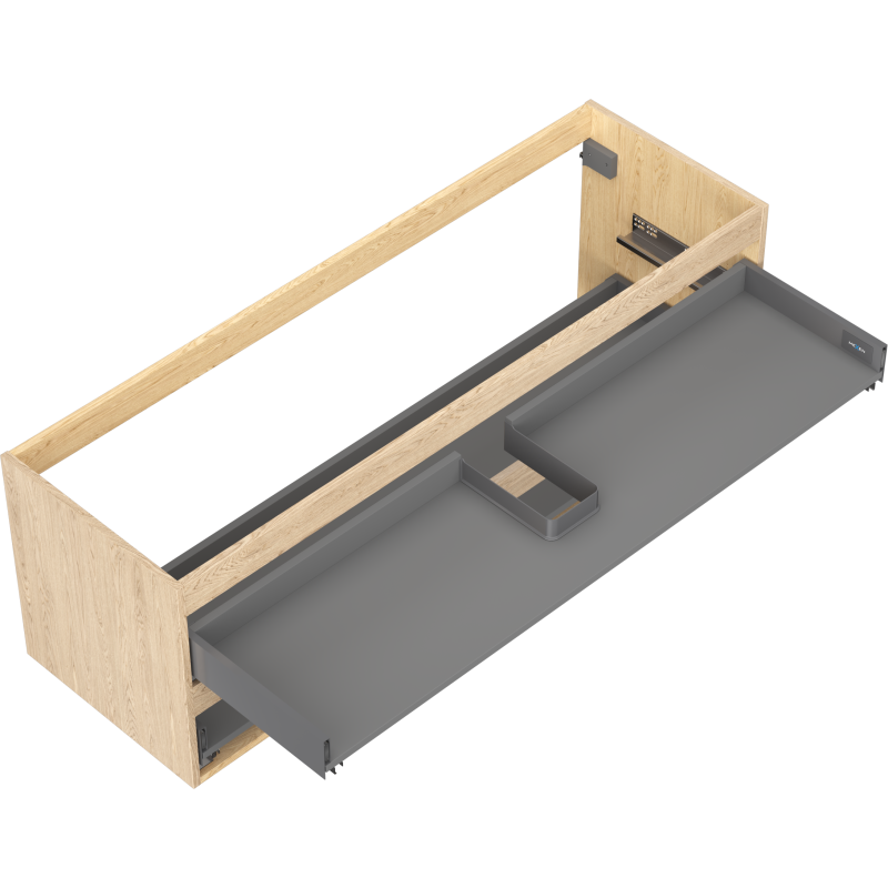 Mexen Box-A korpus skříňky pod umyvadlo 140 cm, 2 zásuvky, dub - 91AX0-1400-470-2-81