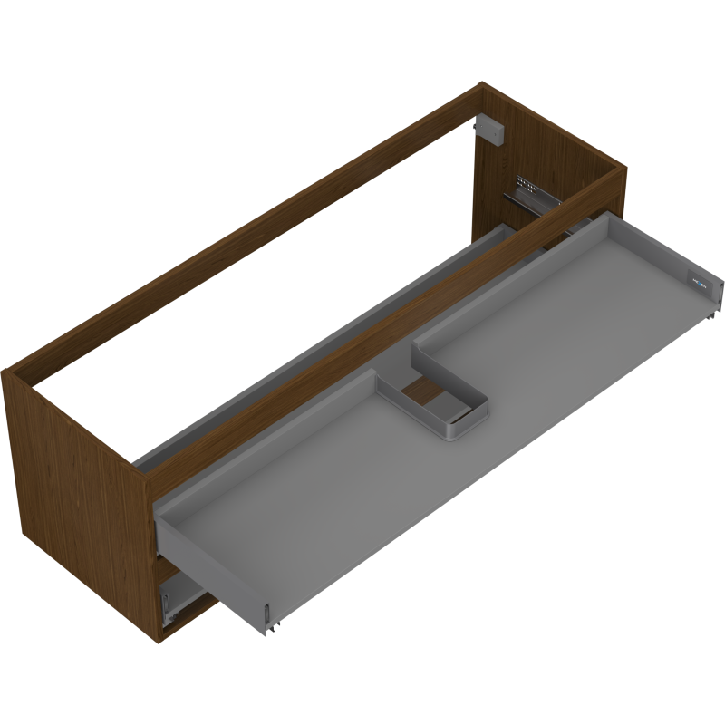 Mexen Box-A korpus skříňky pod umyvadlo 140 cm, 2 zásuvky, ořech - 91AX0-1400-470-2-86