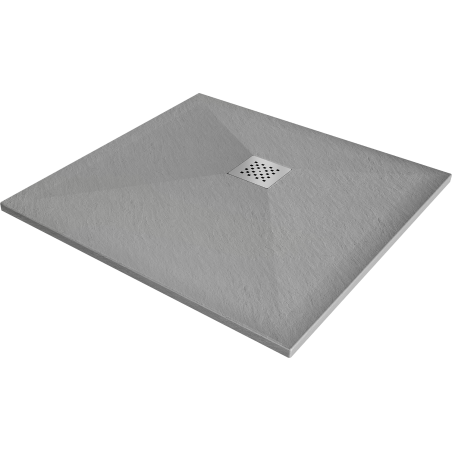 Mexen Stone+ kompozitový čtvercový sprchový kout 90 x 90 cm, šedý-beton - 44619090