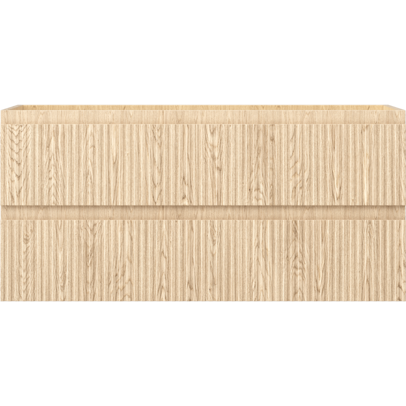 Mexen Rivel koupelnová skříňka pod umyvadlo 100 cm, 2 zásuvky, drážkovaná, dub - 91A20-10047-2-BFF81