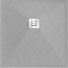 Mexen Stone+ kompozitová čtvercová sprchová vanička 100 x 100 cm, šedo-betonová - 44611010