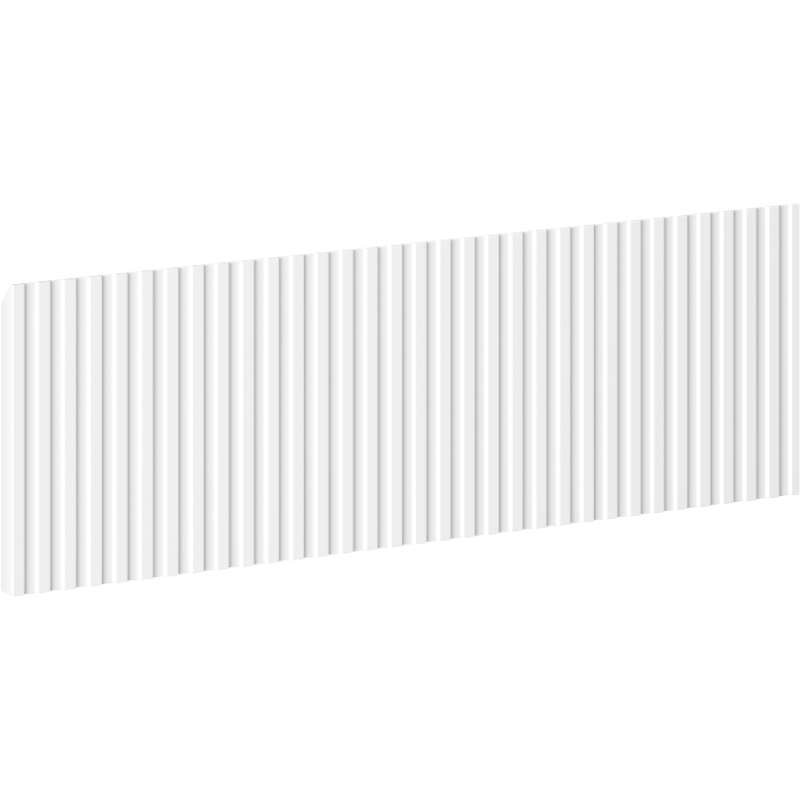 Mexen Rivel čelní ryflowaný panel pro korpus koupelnové skříňky 50 x 20 cm, bílý mat - 91A20-0500-235-1-01