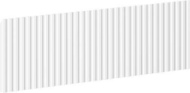 Mexen Rivel čelní ryflowaný panel pro korpus koupelnové skříňky 50 x 20 cm, bílý mat - 91A20-0500-235-1-01