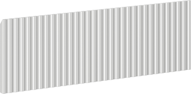 Mexen Rivel čelní panel rýhovaný k tělu koupelnové skříňky 60 x 20 cm, šedý mat - 91A20-0600-235-1-62