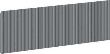 Mexen Rivel čelní panel drážkovaný pro tělo koupelnové skříňky 70 x 20 cm, grafit mat - 91A20-0700-235-1-66