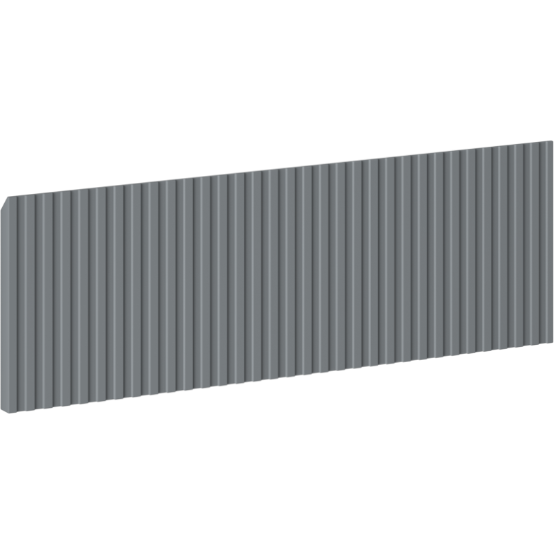 Mexen Rivel čelní panel drážkovaný pro skříňový korpus 50 x 20 cm, grafit mat - 91A20-0500-235-1-66