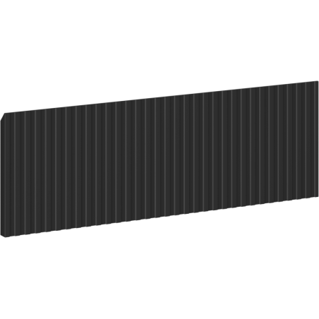 Mexen Rivel přední panel s drážkami do těla koupelnové skříňky 60 x 20 cm, černý mat - 91A20-0600-235-1-71