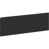 Mexen Rivel přední panel s drážkami do těla koupelnové skříňky 60 x 20 cm, černý mat - 91A20-0600-235-1-71