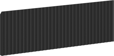 Mexen Rivel přední panel s drážkami do těla koupelnové skříňky 60 x 20 cm, černý mat - 91A20-0600-235-1-71
