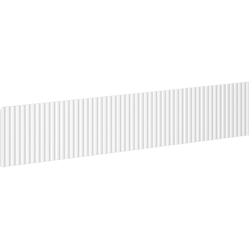 Mexen Rivel přední rylovaný k tělu koupelnové skříňky 80 x 20 cm, bílý mat - 91A20-0800-235-1-01