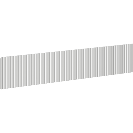 Mexen Rivel čelní panel rýhovaný pro skříňku do koupelny 80 x 20 cm, šedý mat - 91A20-0800-235-1-62