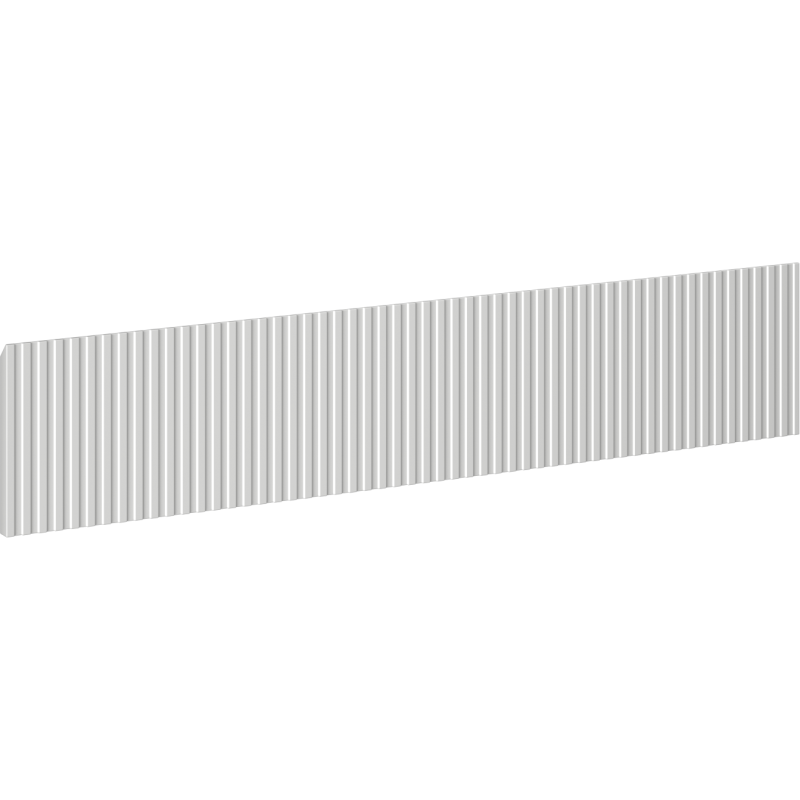 Mexen Rivel přední rýhovaný do korpusu koupelnové skříňky 90 x 20 cm, šedý mat - 91A20-0900-235-1-62