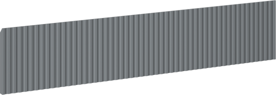 Mexen Rivel, přední ryflowaný panel pro korpus koupelnové skříňky 90 x 20 cm, grafit mat - 91A20-0900-235-1-66