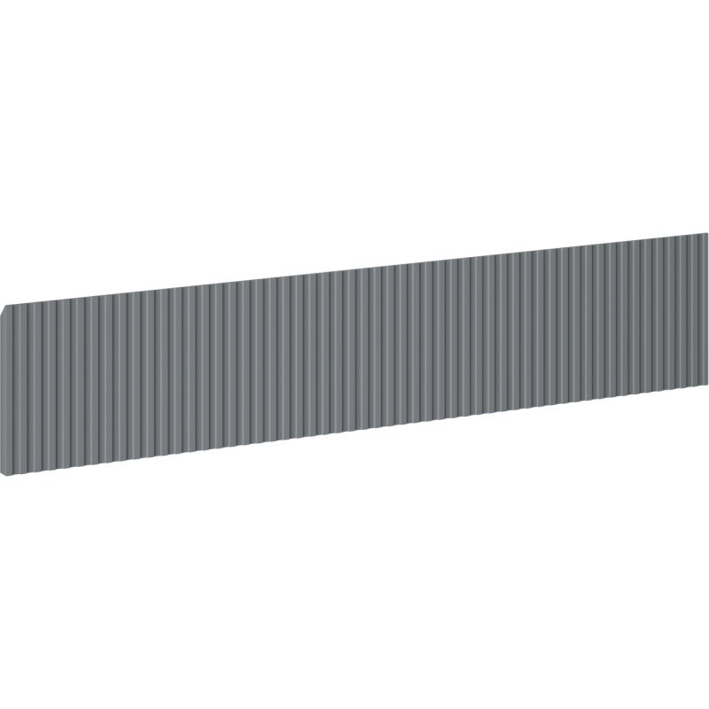 Mexen Rivel čelní panel ryhovaný pro tělo koupelnové skříňky 80 x 20 cm, grafit mat - 91A20-0800-235-1-66