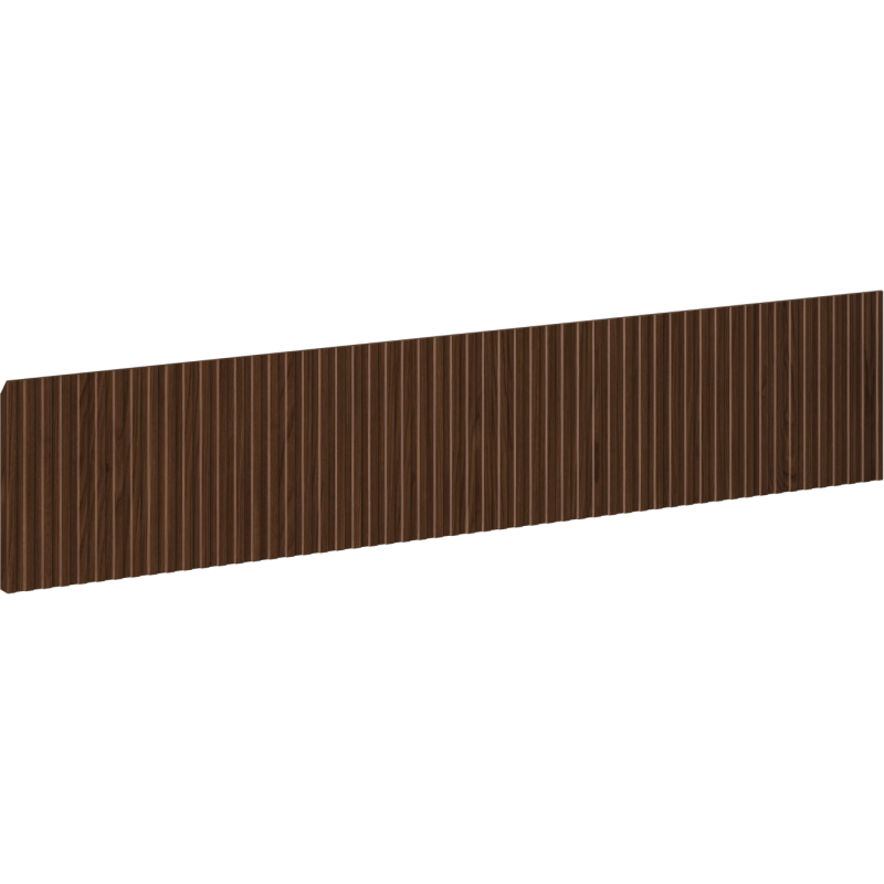 Mexen Rivel přední část rýhovaná pro tělo koupelnové skříňky 100 x 20 cm, ořech - 91A20-1000-235-1-86