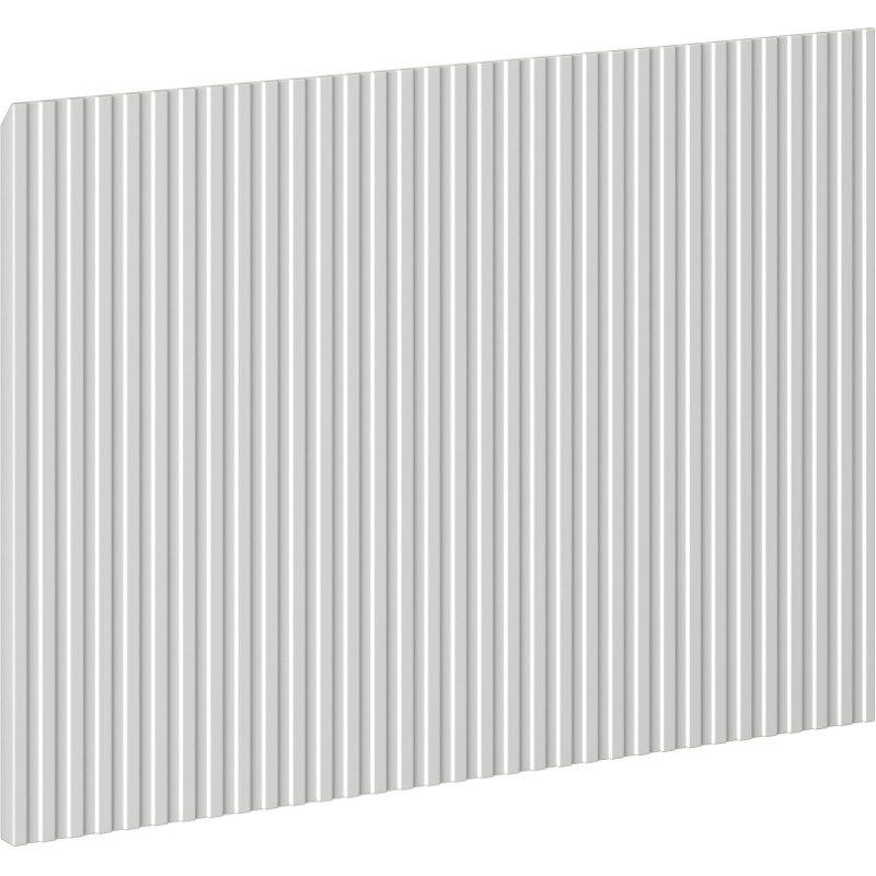 Mexen Rivel čelní panel drážkovaný k tělu koupelnové skříňky 60 x 43,5 cm, šedý mat - 91A20-0600-470-1-62