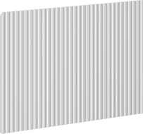 Mexen Rivel čelní panel drážkovaný k tělu koupelnové skříňky 60 x 43,5 cm, šedý mat - 91A20-0600-470-1-62