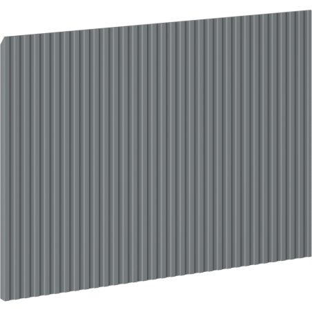 Mexen Rivel čelo drážkované pro korpus koupelnové skříňky 50 x 43,5 cm, grafit mat - 91A20-0500-470-1-66