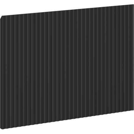 Mexen Rivel čelní ryhovaný panel pro korpus koupelnové skříňky 60 x 43,5 cm, černý mat - 91A20-0600-470-1-71