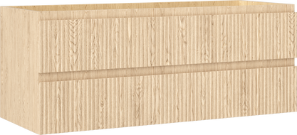 Mexen Rivel koupelnová skříňka pod umyvadlo 120 cm, 2 zásuvky, drážkovaná, dub - 91A20-12047-2-BFF81