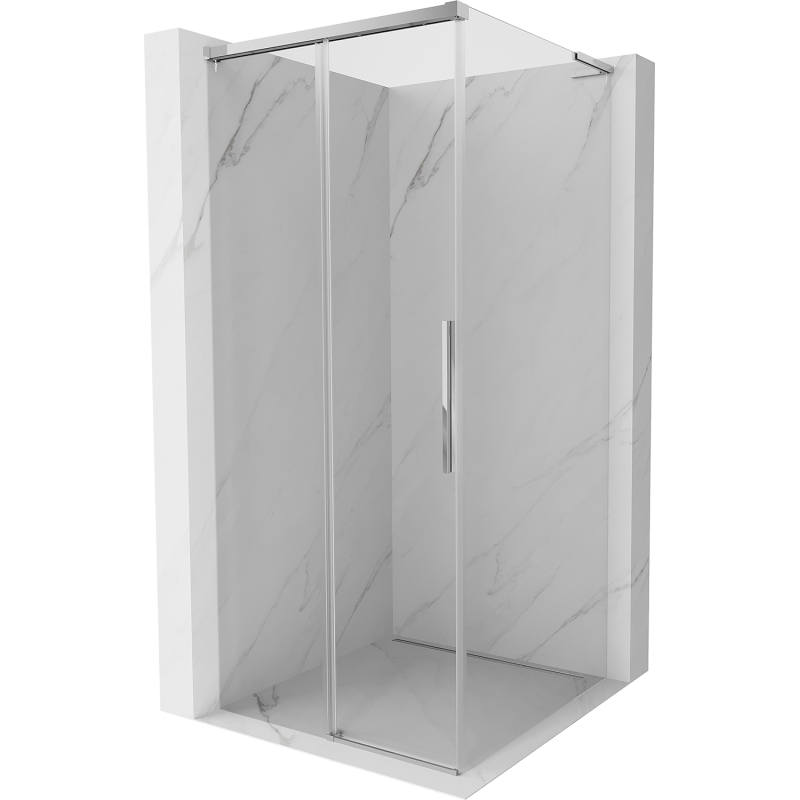Mexen Rox L sprchový kout posuvný 95 x 95 cm, transparentní, chrom - 8C2L-095-095-01-00